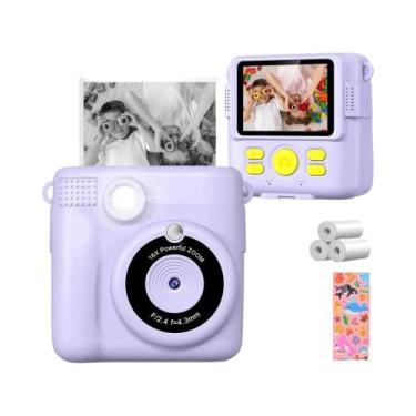 Imagem de Câmera Digital Infantil Com Impressão Instantânea, Câmera De Impressão