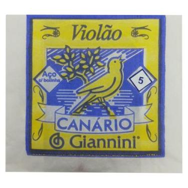 Imagem de Corda AVULSA violao aço 5a Lá GIANNINI CANARIO c/ bolinha