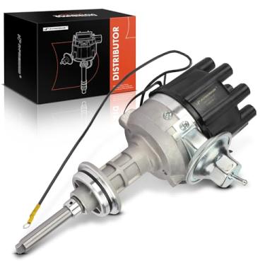 Imagem de A-Premium Distribuidor de ignição com tampa e rotor compatível com Chrysler Newport & Desoto Desoto e Dodge Challenger, 330, Charger, Coronet, Monaco, Polara, A100 e Plymouth Cuda, Duster, Fury