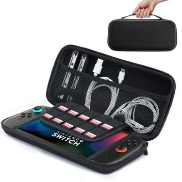 Imagem de AM Case Capa De Transporte Amcase Para Nintendo Switch 2 [7,9''] 2025 - Bolsa Viagem Portátil Com Rígida Protetora Console E Acessórios (Preta)