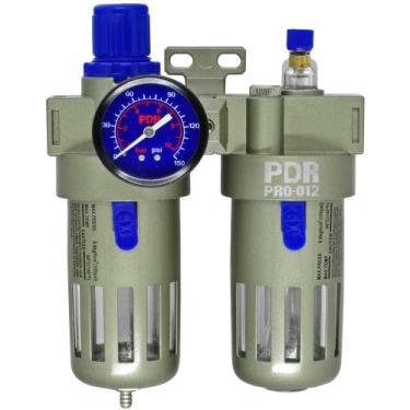 Imagem de Filtro Regulardor Lubrificante Ar Comprimido Conexão 1/2 Pro-012 PDR