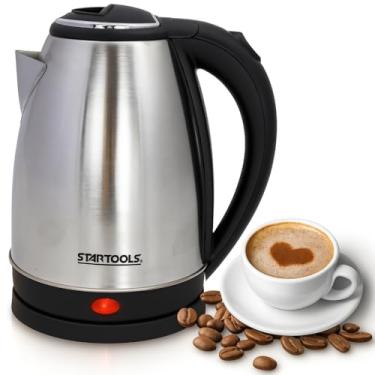 Imagem de Chaleira Elétrica de Inox 2L – 127V | Potente 1000W com Desligamento Automático | Ideal para Água, Chá e Café