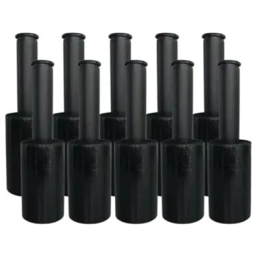 Imagem de Kit 10 Rolos Filme Stretch Preto, 10cm x 100m, Alta Resistência e Elasticidade, para Proteção e Embalagem