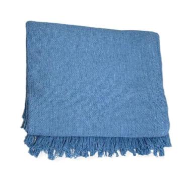 Imagem de Manta Gigante para Sofá em Algodão- Ultra Confortável e Macia para Cobertor de Sofá Grande 、 Dicas de Decoração(Azul Bebê)