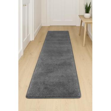 Imagem de Tapete Passadeira Antiderrapante Esplendor 50x180cm Jolitex - Esplendor Grafite