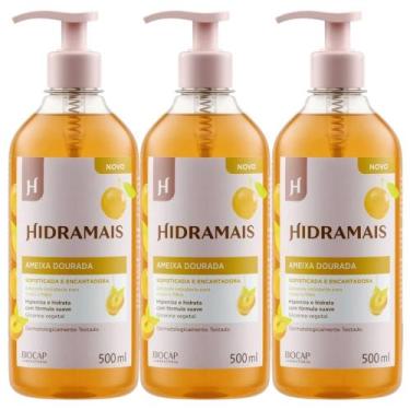 Imagem de Kit 3 Sabonete Gel Ameixa Dourada Sofisticada e Encantadora 500ml Hidr