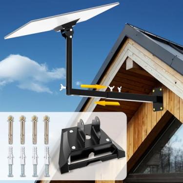 Imagem de Ybervont Suporte Starlink Gen 3 com adaptador, suporte de parede longo Starlink resistente tipo extensão, suporte de poste StarLink, kit de montagem para Starlink Gen 3 Internet Kit Satellite