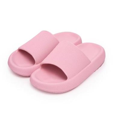 Imagem de dubuto Pantufas De Travesseiro Para Meninos E Meninas, Sandálias Infantis Casa, Chuveiro, Banheiro, Antiderrapantes, Bico Aberto, Secagem Rápida, Macios, Confortáveis, Sola Grossa, Almofada, Sapatos