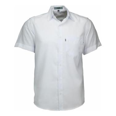 Imagem de Camisa Manga Curta Microleve Amil Com Bolso Não Amassa 440, Branco, 5