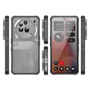 Imagem de Capa compatível com Nothing Phone (3A) Pro, compatível com Nothing Phone 3a Pro A509P capa protetora antiqueda e absorção de choque, preta