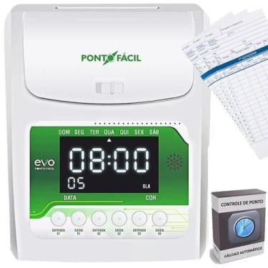 Imagem de Relogio Ponto Manual Preço Cartografico + 50 Cartões + Nf - Evo cartog