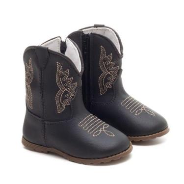 Imagem de Botinha Texana Infantil Sapatinho Bebê Country Macio Confortável Antid