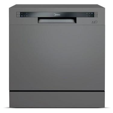 Imagem de Lava-Louças Midea Cinza com 08 Serviços, 06 Programas de Lavagem e Fun