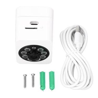 Imagem de Câmera de Segurança Interior Sem Fio 1080P HD Alerta De Detecção De Movimento Push Voice Intercom Night Vision WiFi Câmera De Segurança Em Casa para Bebê Pet Idosos ABS