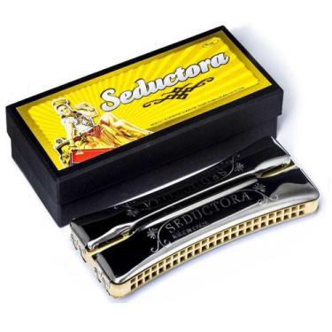 Imagem de Gaita de Boca Sedutora 96 vozes Oitavada Dó/Sol -Hering - SHG HERING