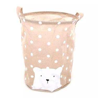 Imagem de Cesto Organizador Le Baby Bear Para Roupas e Brinquedos Rosa