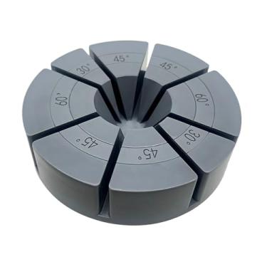 Imagem de SPANSEE Ferramenta de ângulo de vitral, gabarito de solda de vitral 3D, suprimentos de vitral, acessório de gabarito de ângulo de vitral, ferramenta de cunha de ângulo 3D de vitral 30°, 45°, 60°, 75°,