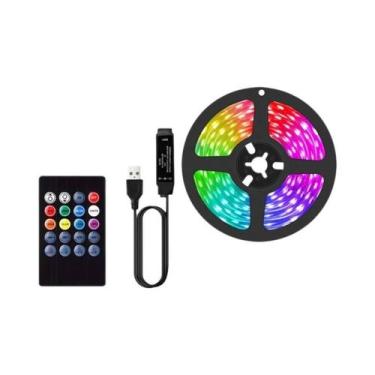 Imagem de Fita LED RGB USB Flexível Com Controle De Som 5V 5050 Smart Controle R