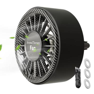 Imagem de Ventilador de resfriamento de carro, ventiladores de clipe portátil - Pequeno refrigerador portátil com decoração de de luz colorida para veículo van, casa, caminhonete, sala