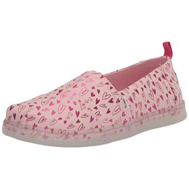 Imagem de TOMS Mocassim infantil unissex Alpargata, Rosa pastel, 2 Big Kid
