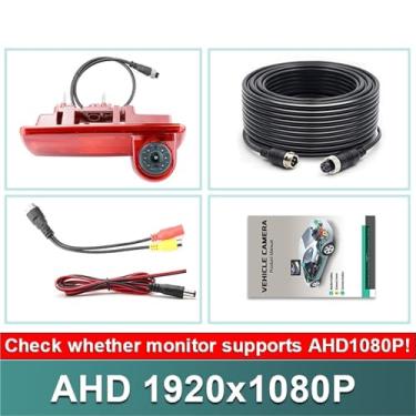 Imagem de GreenYi AHD 1080P Câmera de visão traseira para veículo com luz de freio compatível com Renault Trafic/Compatível com Vauxhall Compatível com Opel Vivaro/Compatível com Nissan NV300 Compatível com Fia