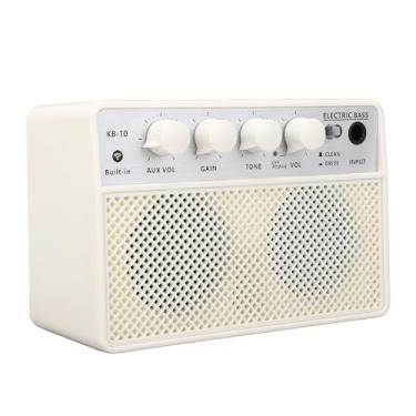 Imagem de LiebeWH Amplificador de Graves Portátil de 10W Com Bateria Recarregável de Canal Duplo para Prática e Desempenho Elétricos de Baixo da Guitarra