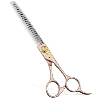 Imagem de FENICE PEAK Tesoura De Desbaste Para Cães E Gatos, Tosa Animais Estimação, Em Aço Inoxidável 440C, Profissional Cães, 7,5''