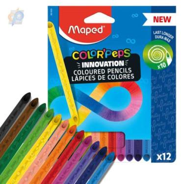 Imagem de Lápis De Cor Infinito Maped Infinity 12 Cores Não Precisa Apontar
