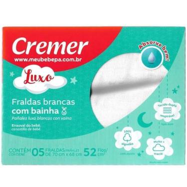 Imagem de Caixa Fraldas Luxo Cremer Brancas 70X68Cm Com Bainha