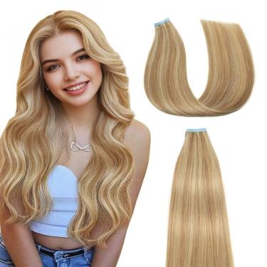 Imagem de Fita adesiva em extensões de cabelo AGMITY Strawberry Blonde 50g 20cm