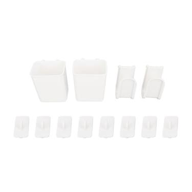 Imagem de Pegboard Acessórios Universal Plástico Pegboard Chopsticks Caixas Ganchos Pot Lid Rack para Gás Aquecedor de Água Buraco Placa Organizador De Armazenamento De Cozinha