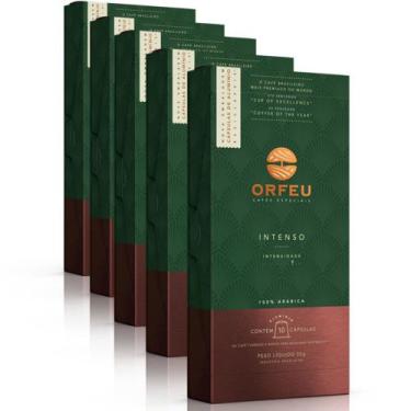 Imagem de 50 Cápsulas de Café Nespresso Orfeu Intenso - Intensidade 8