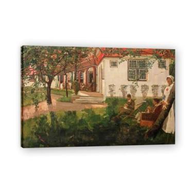 Imagem de Auxiliary Corps Sanatorium John Lavery Classic Realist Portrait & War Scene Canvas Art – Decoração de parede de arte irlandesa para casa 20 x 30 cm emoldurada