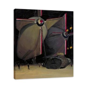 Imagem de Arte em tela Huge John Lavery Classic Realist Portrait & War Scene – Arte irlandesa decoração de parede para casa emoldurada 39,98 x 48 cm