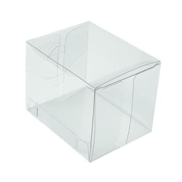Imagem de Caixa Cubo PVC K7 7x7x9 40 Unidades Acetato Transparente