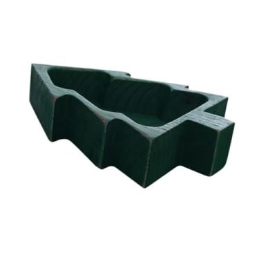 Imagem de IEUDNS Bandeja de servir para árvore de Natal, fruteira, decoração para festa de Natal, prato de servir para aperitivos, biscoitos, sala de estar, sala de, Verde