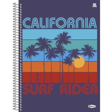 Imagem de Caderno Universitário Animativa, 20 Matérias, Capa Dura, Bom D+ Masculino, 320 Folhas, Pacote com 2