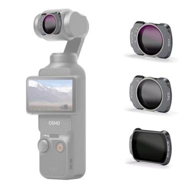 Imagem de Tilta Kit de filtro de base compatível com DJI Osmo Pocket 3 – Inclui ND2-ND32 variável, névoa preta 1/4, polarizador circular | Encaixe magnético | Vidro óptico ultrafino para controle de exposição