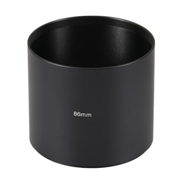 Imagem de FocusFoto Toldo de para-sol teleobjetiva de metal longo de 86 mm