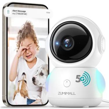 Imagem de Câmera de segurança ZUMIMALL 2K WiFi Baby Monitor com áudio 3MP HD