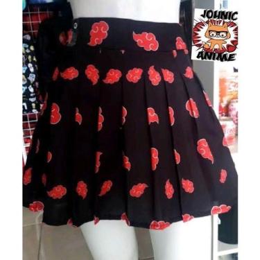 Imagem de Saia Pregueada Akatsuki Naruto Nuvem Cosplay Anime, M