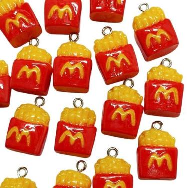 Imagem de Pingente de resina infantil (1 par) - IMPORTAÇÃO, Batata frita mini 14
