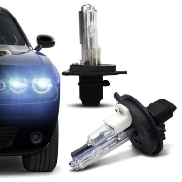 Imagem de Kit Xênon Completo 8000K ulada 35W 12V Com Lampada Reator - HID