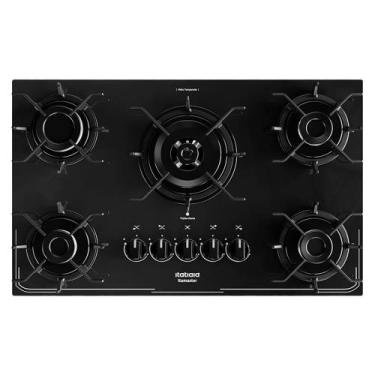 Imagem de Fogão Cooktop a Gás 5 Bocas Itatiaia Itamaster - Tripla Chama, Preto, 