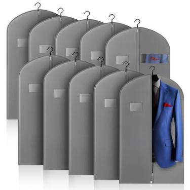 Imagem de Bolsa de roupa Hleelomi, pacote com 10, bolsa de roupas de 1,02 m para