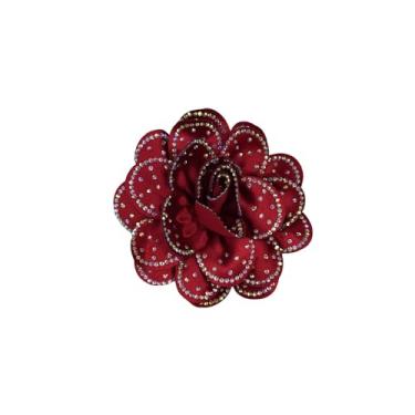 Imagem de Broche grande de flor de rosa strass broche de lapela para mulheres dela moda elegante cristal camélia broches florais broche para vestidos terno roupas acessórios joias flor na lapela casamento 100