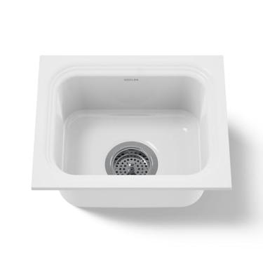 Imagem de KOHLER K-6589-U-0 Northland Undercounter Entertainment Pia branca