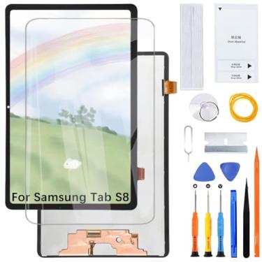 Imagem de Tela de exibição para Samsung Tab S8 X700 X706 Montagem de substituição de tela LCD com kit