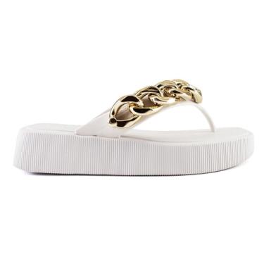 Imagem de Chinelo Petite Jolie Hit Plataforma PJ6515 (Branco, BR, Adulto, Faixa Numérico, 33, 34)