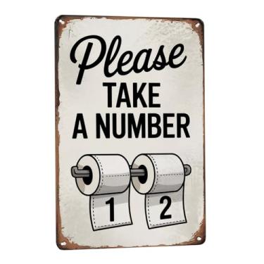 Imagem de Regras de banheiro 20 x 30 cm, placa de parede, decoração de sinalização para casa, escritório, sala de aula, vintage, retrô, estética, decoração de quarto, pôster, jardim, placas dormetálicas, para